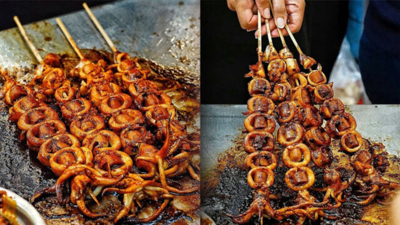 Keunikan Rasa Sate Cumi Saus Merah yang Menggoda Selera